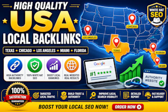 build high quality texas, chicago, los angels, miami, florida backlinks