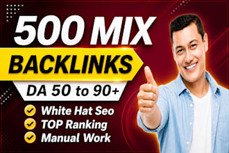create 500 high da USA link building SEO backlinks