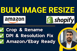 bulk ecommerce image resize, crop, and SEO optimize for shopify