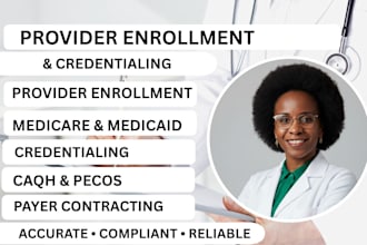 provider enrollment, credentialing, medicare, medicaid and payer contracting