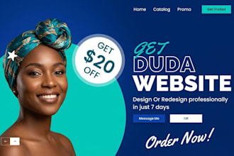 duda website, redesign duda website builder, design duda landing page