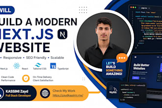 build a modern nextjs website