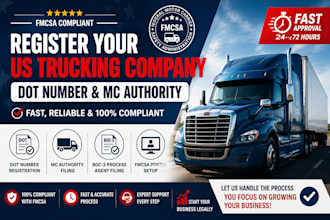 help you register and set up your US trucking business with full compliance