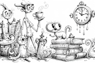 create unique hand drawn illustrations