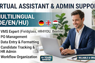 multilingual virtual assistant and admin tasks