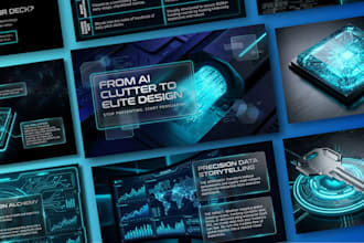 design,redesign your ai generated pitch deck or presentation