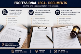 draft a professional demand letter for unpaid invoices and debt recovery