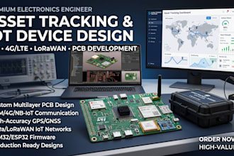 design asset tracking devices with gps, GSM, lora and pcb solution