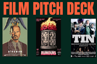 do film pitch deck presentation design feature film TV series powerpoint poster