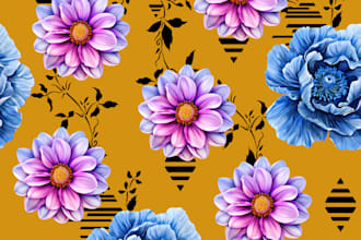 make a digital design for textile print