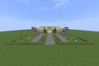 build a custom minecraft house, castle, base or fantasy build
