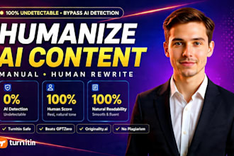manually rewrite, humanize ai content, edit books, and proofread any document
