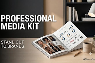 design a professional media kit for influencers and content creators