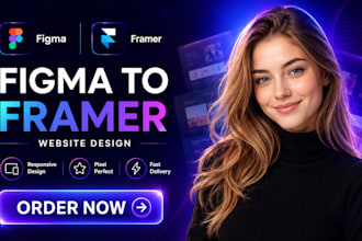 design framer website figma to framer landing page convert responsive seo