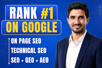 do complete monthly SEO with on page, technical, GEO, aeo, local optimization