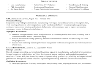 professionally rewrite your engineering resume