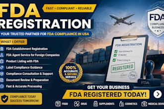 do fda regisration USA fda and agent compliance service USA