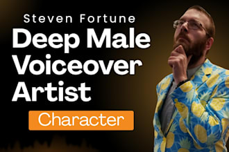 record a professional character voice over