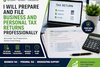 prepare and file business and personal tax returns professionally