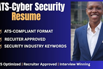 write a professional cybersecurity resume that gets interviews