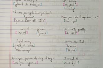 write beautiful handwritten notes in english and bengali