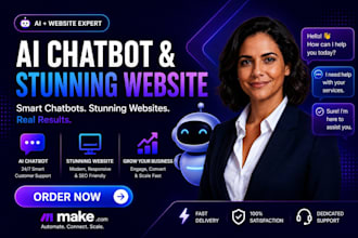 build an ai chatbot and responsive website