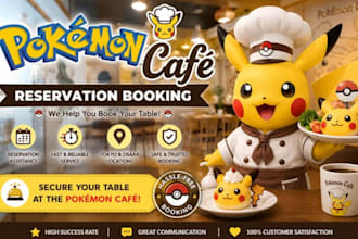 reserve pokemn and kirby cafe