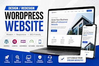 design or redesign a wordpress website