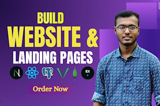 build custom web application and landing page