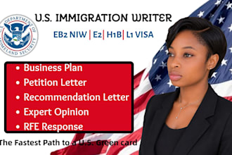 write eb2 niw petition letter e2 business plan eb1a rfe response expert opinion