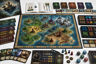 design custom card game, board game and trading card designs