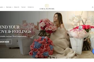 flower shopify store florist floral bouquet website dropshipping store