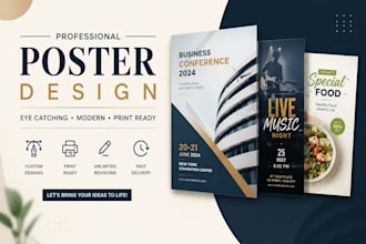 create eye catching poster design