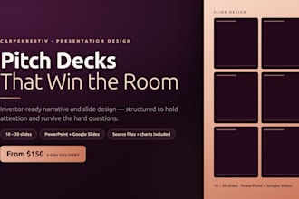 design a stunning pitch deck that wins investors and clients