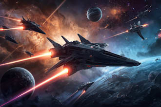 create star wars and sci fi illustration