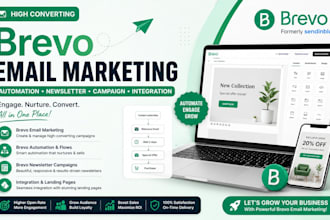 brevo email marketing automation flows brevo newsletter campaign landing page