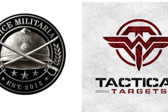 design modern military army patch logo