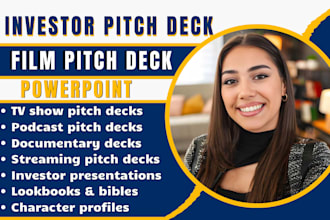 create a cinematic pitch deck presentation for your film, TV show, and podcast