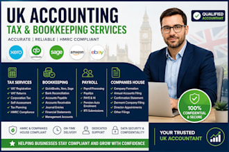 prepare UK vat returns, self assessment, payroll and annual accounts