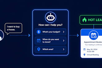 build an ai lead qualification chatbot for real estate agents that hooks clients