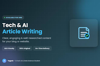write engaging tech and ai articles for your blog or website