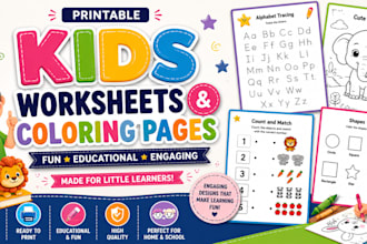 design printable kids worksheets and coloring pages