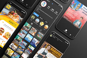 design facebook posts, banners and canva graphics