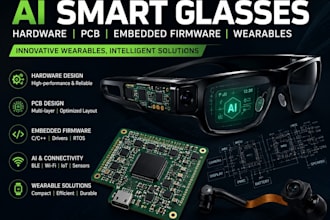 l design ai smart glasses hardware, pcb, embedded firmware and wearables