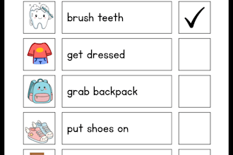 create custom, visual schedules via canva