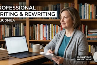 do rewriting and copywriting for your texts