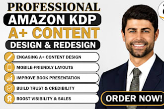 design a plus content for amazon kdp nonfiction book a plus content redesign