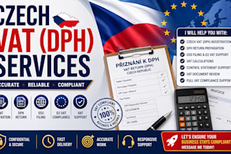 prepare czech vat registration, dph return, oss filing and eu vat