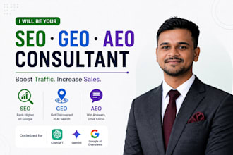 be your SEO, GEO, aeo consultant to boost your traffic and sales