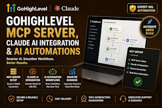 set up gohighlevel mcp server, claude ai integration and ai automations